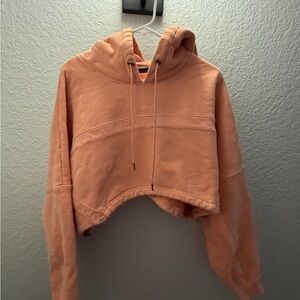 IVY PARK Cropped Peach Hoodie - Soft Peach
